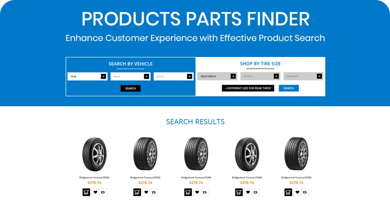 Product Finder Built-In, No Add-Ons
