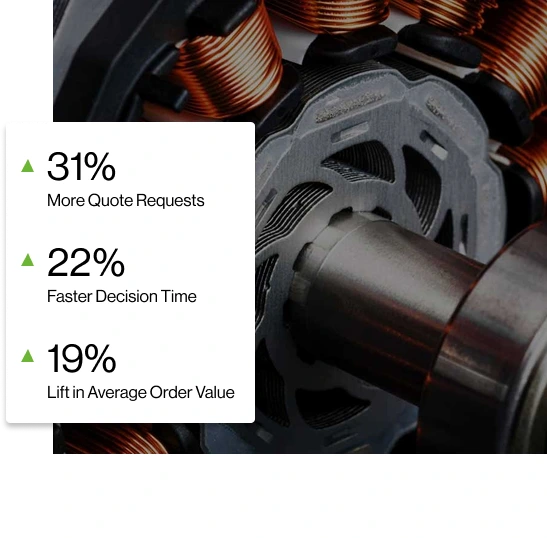 B2B Gear Supplier Accelerates Sales with Smarter Product Guidance