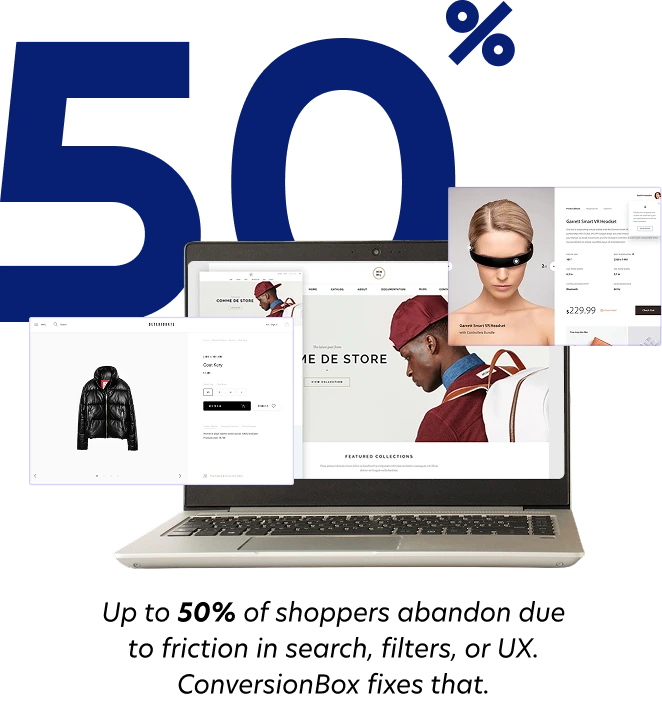 50% of shoppers abandon